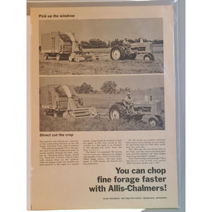 Vintage Allis Chalmers Model 780 Forage Harvester Magazine Advertisement 1965